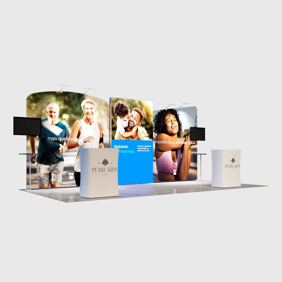 10x20 Modular Exhibition Display Kit – Model 3