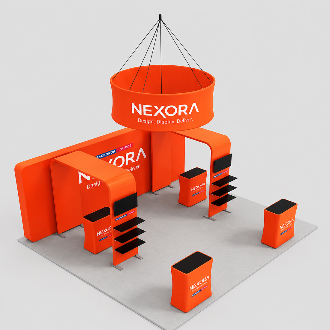 Modular Booth Kits 20ft x 20ft - Model 09