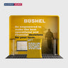 10x10 Square Arch Booth Kit with Shelving & Counter