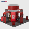 Modular Booth Kits 20ft x 20ft - Model 06