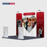 10x10 Booth Kit with Heart-Shape Backdrop & 2 Oval Counters