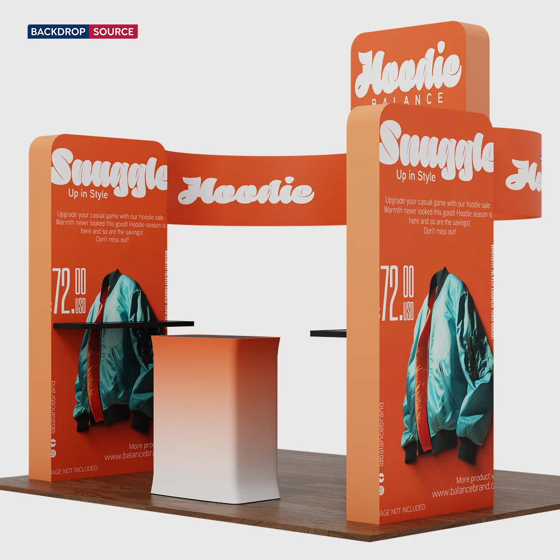 Modular Booth Kits 20ft x 20ft - Model 15
