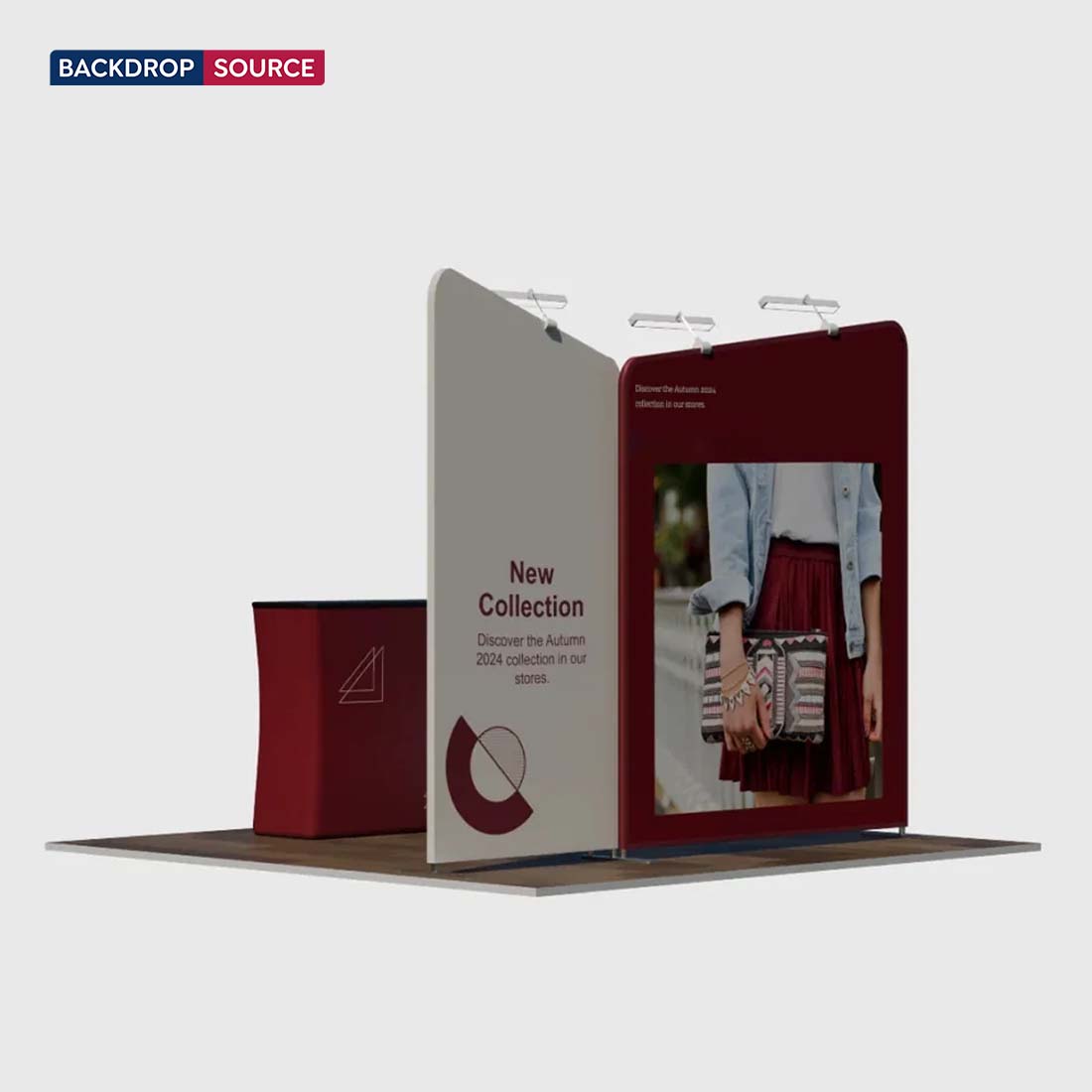 Inclined Exhibition Kit for 10ft Wide Booths