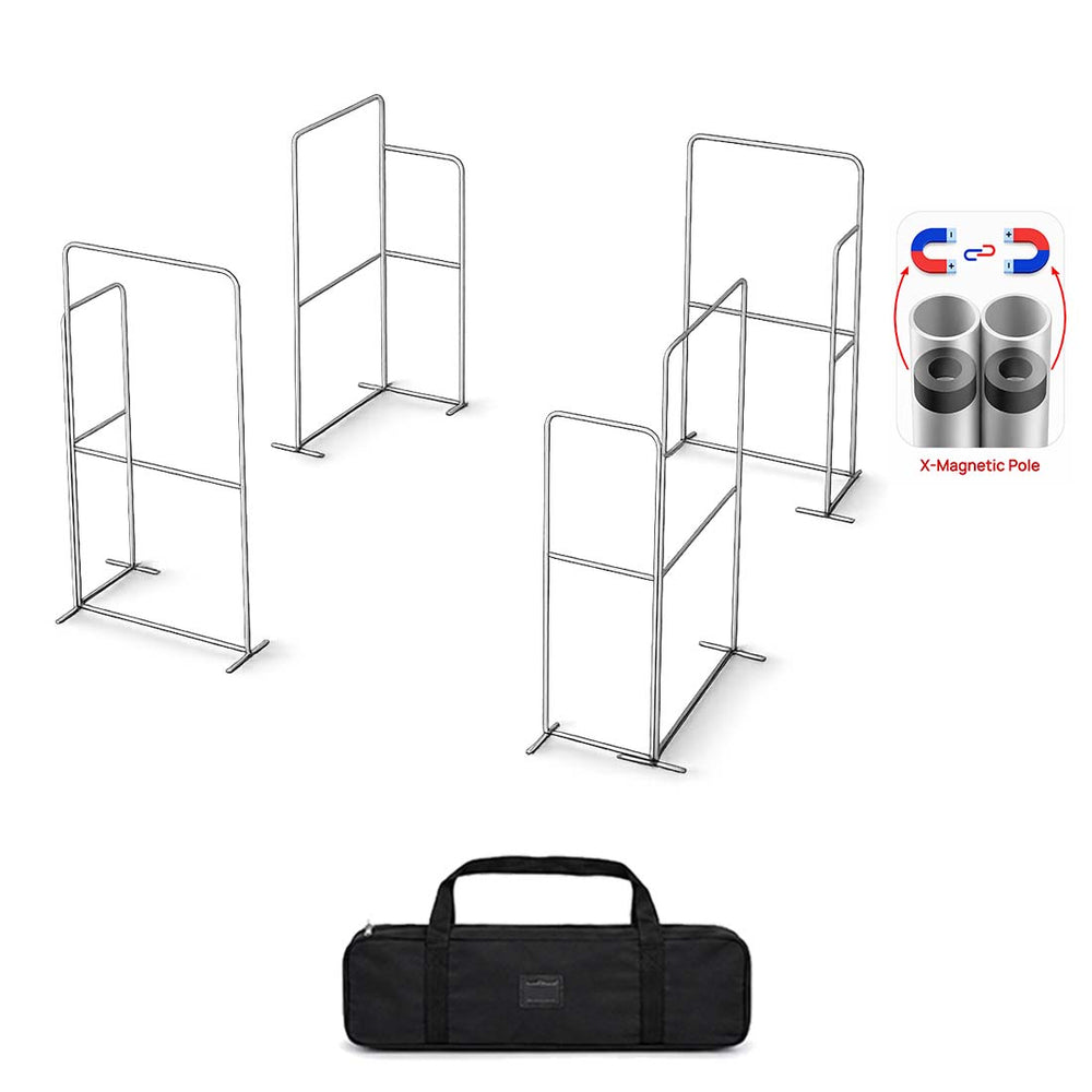 20x20 Magnetic Fabric Booth Wall with 8 Straight Panels