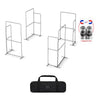 20x20 Magnetic Fabric Booth Wall with 8 Straight Panels