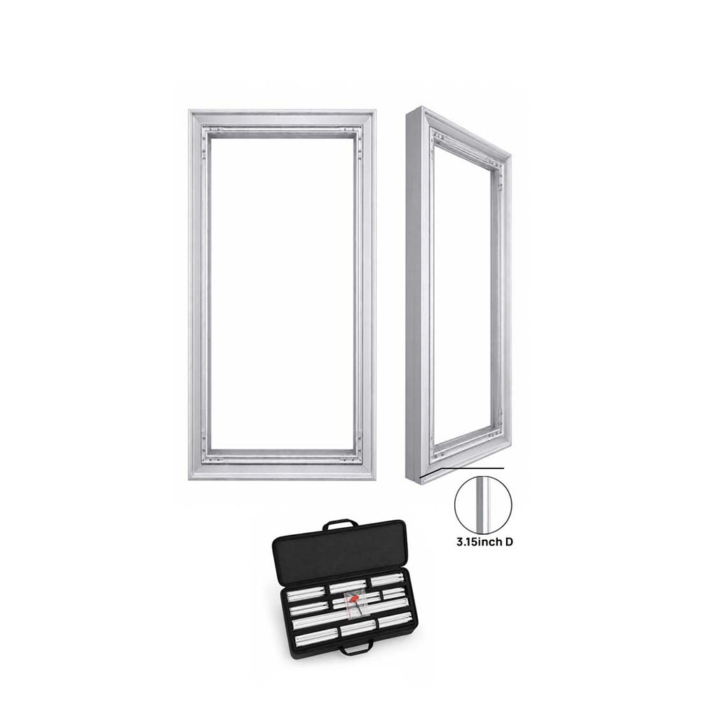 Wall-Mounted SEG Fabric display - 3.15" Depth
