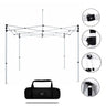 10ft x 10ft Fabric Canopy Kit with Waterfall Shelves & TV Mounts