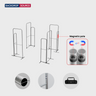 10x10 Magnetic Fabric Booth Wall with 8 Panels