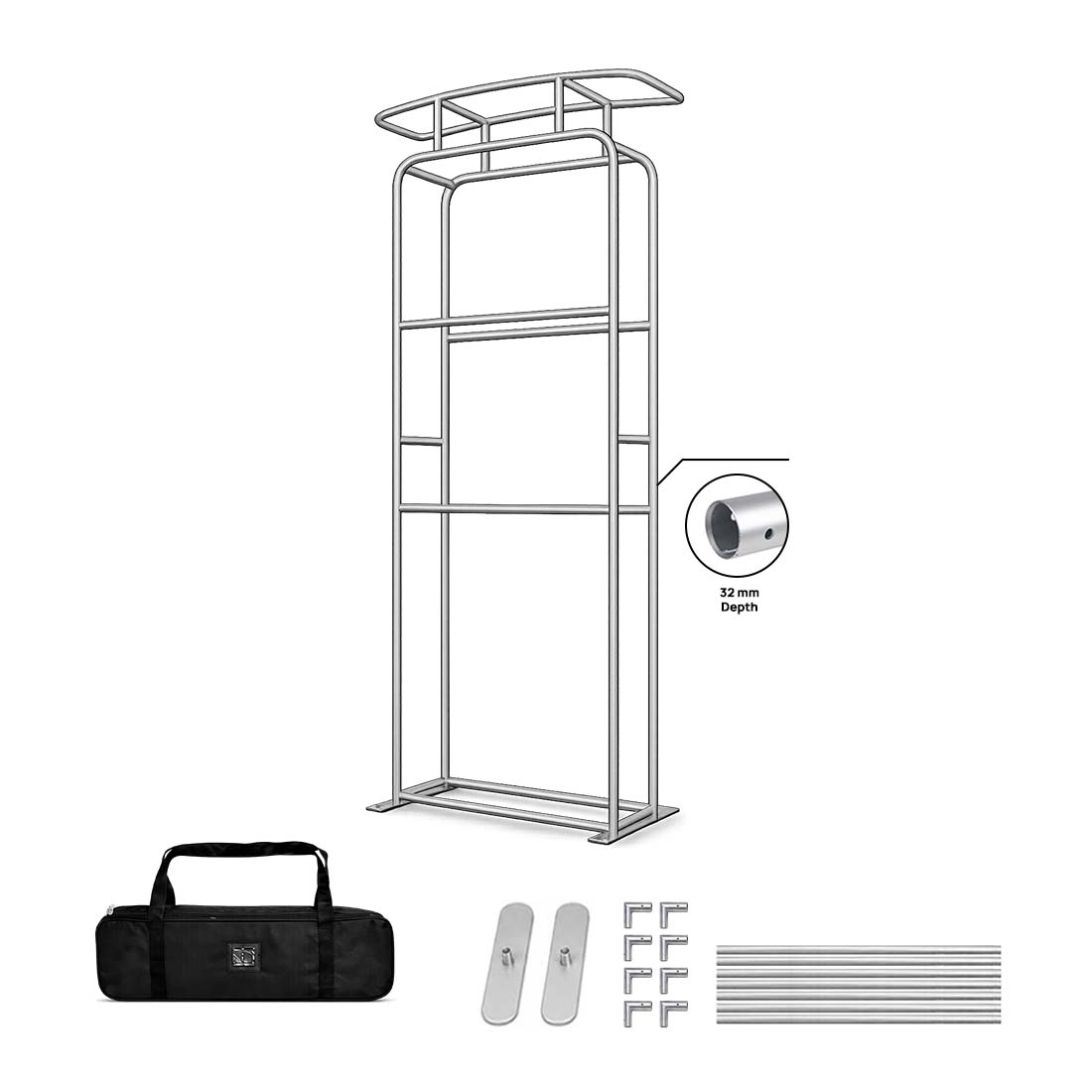 3D Vertical Column with Header