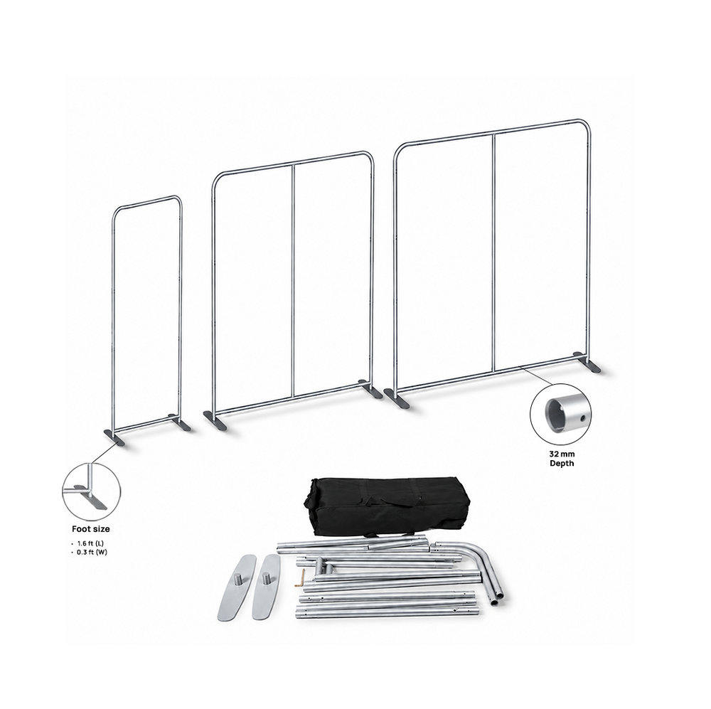 Portable 10.5ft High Fabric Exhibit Display