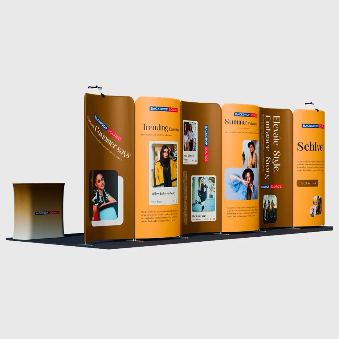 Portable Exhibit Display 10ft x 20ft - Model 17