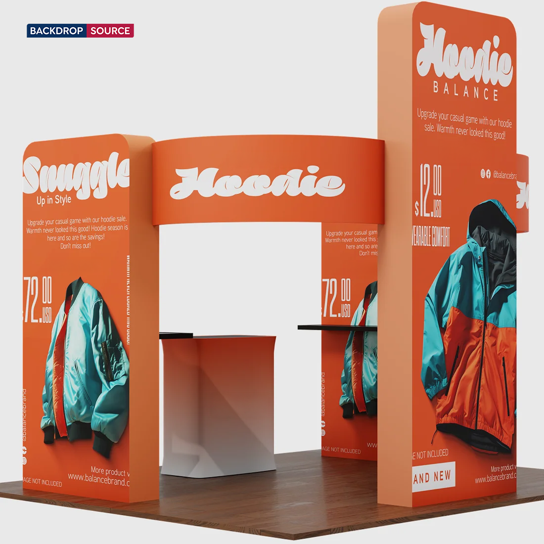 Modular Booth Kits 20ft x 20ft - Model 15