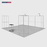 Modular Booth Kits 20ft x 20ft - Model 18