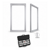 Wall-Mounted SEG Fabric display - 2.4" Depth