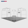 20x20 Magnetic Booth Kit with 2 TV Displays & Counter
