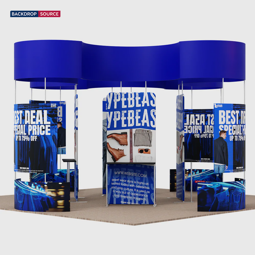 Modular Booth Kits 20ft x 20ft - Model 14