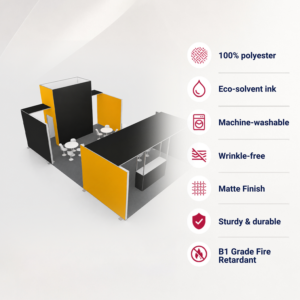 30x20 SEG Booth Kit with Meeting Space & Lockable Tower Counter