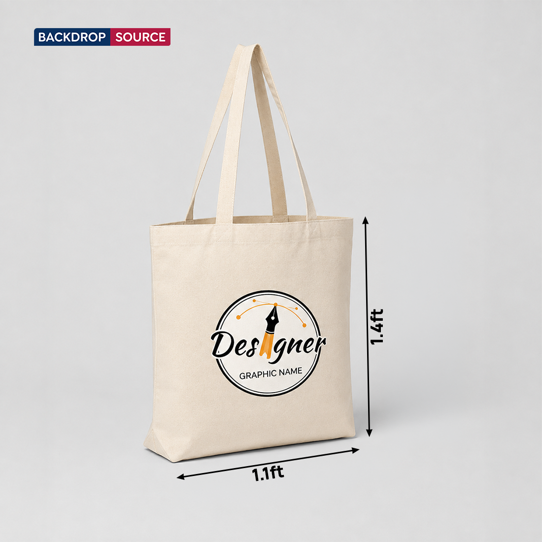 White Canvas Cotton Tote Bag