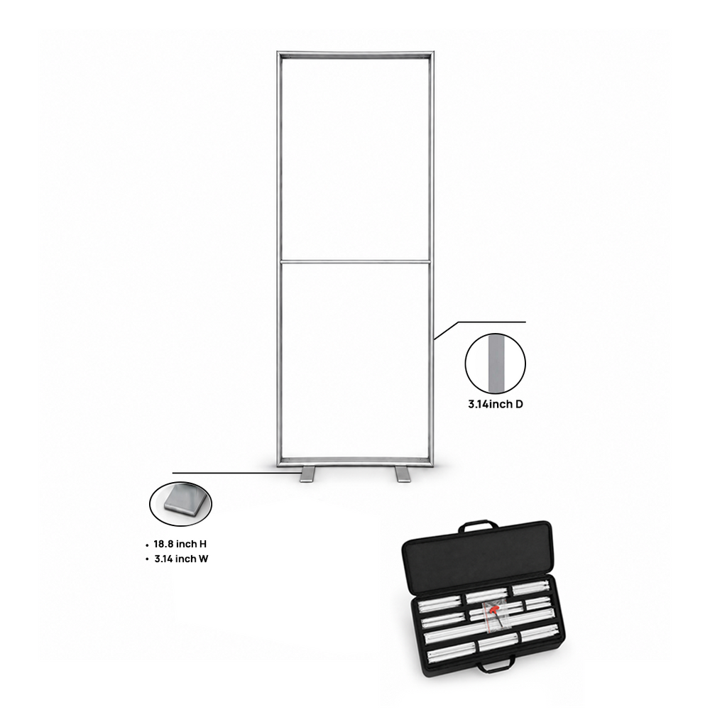 Panneau mural multimédia en tissu SEG - 85,3 cm (L) x 198 cm (H) 