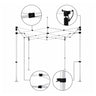Lighted Canopy Tent Frame