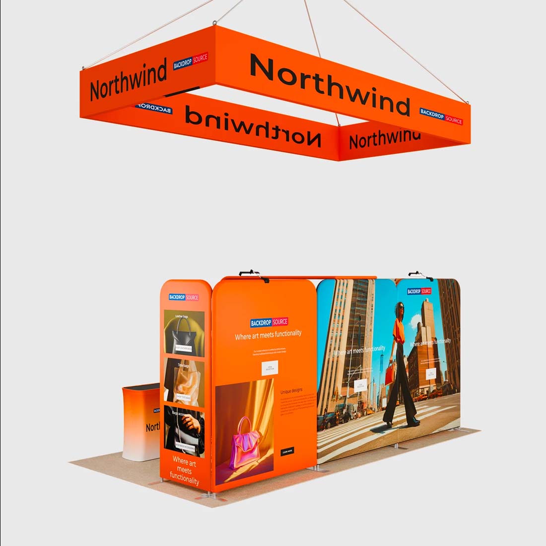 Portable Exhibit Display 10ft x 20ft - Model 13