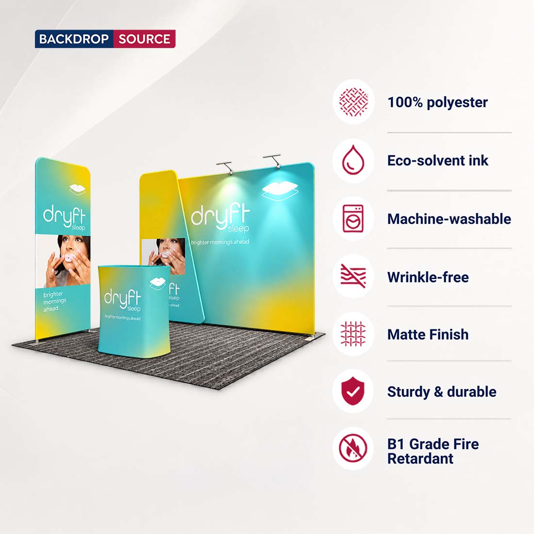 Présentoir portable 3 m x 3 m - Modèle 24 