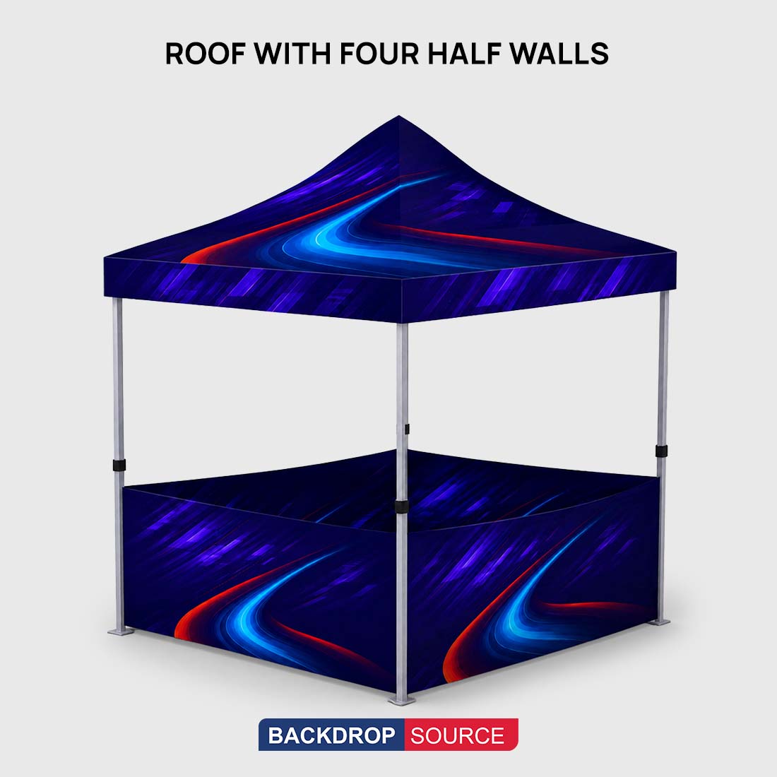 Heavy Duty Fabric Canopy Tent – (6.5ft x 10ft)