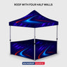 Heavy Duty Fabric Canopy Tent – (6.5ft x 10ft)