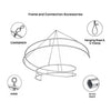 Bannière suspendue en spirale 