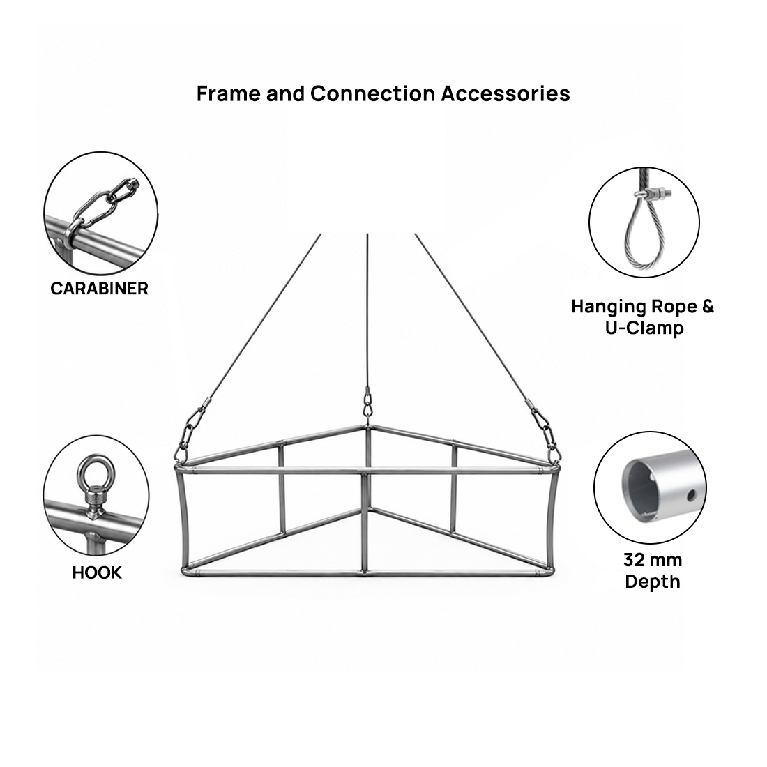 Bannière suspendue triangulaire SkyTube 