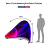 Semi-Circle Meeting Pod Fabric Display