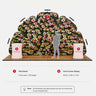 10x20 Petal Wall Booth Kit with 2 Oval Counters