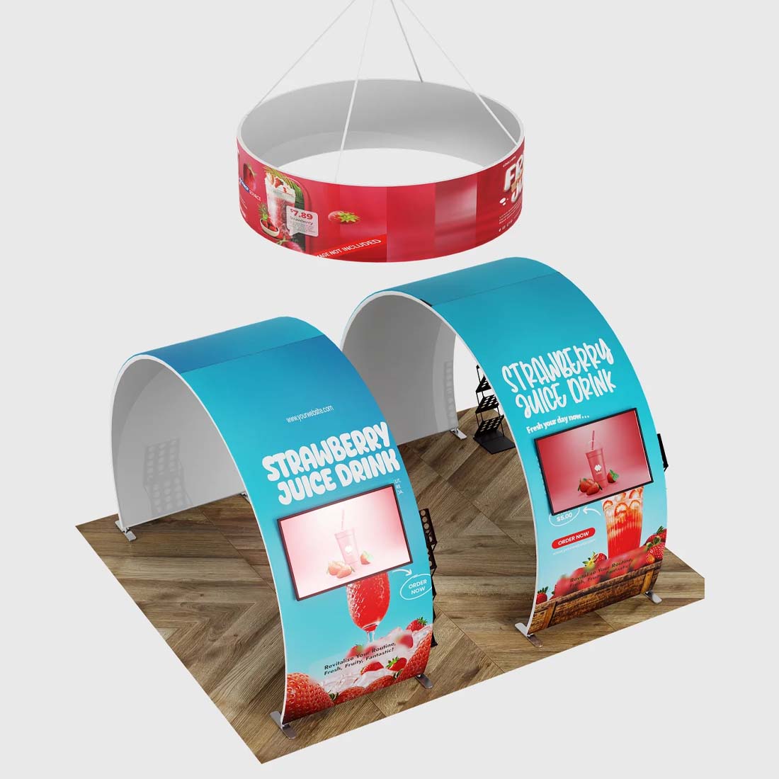 Portable Exhibit Display 10ft x 20ft - Model 9