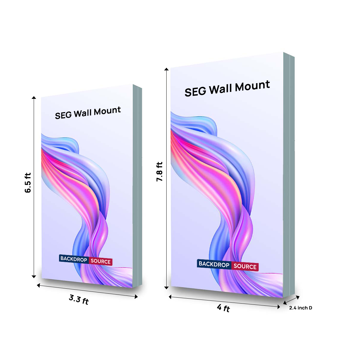 Wall-Mounted SEG Fabric display - 2.4