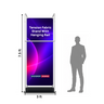 Tension Fabric Stand With Hanging Rail