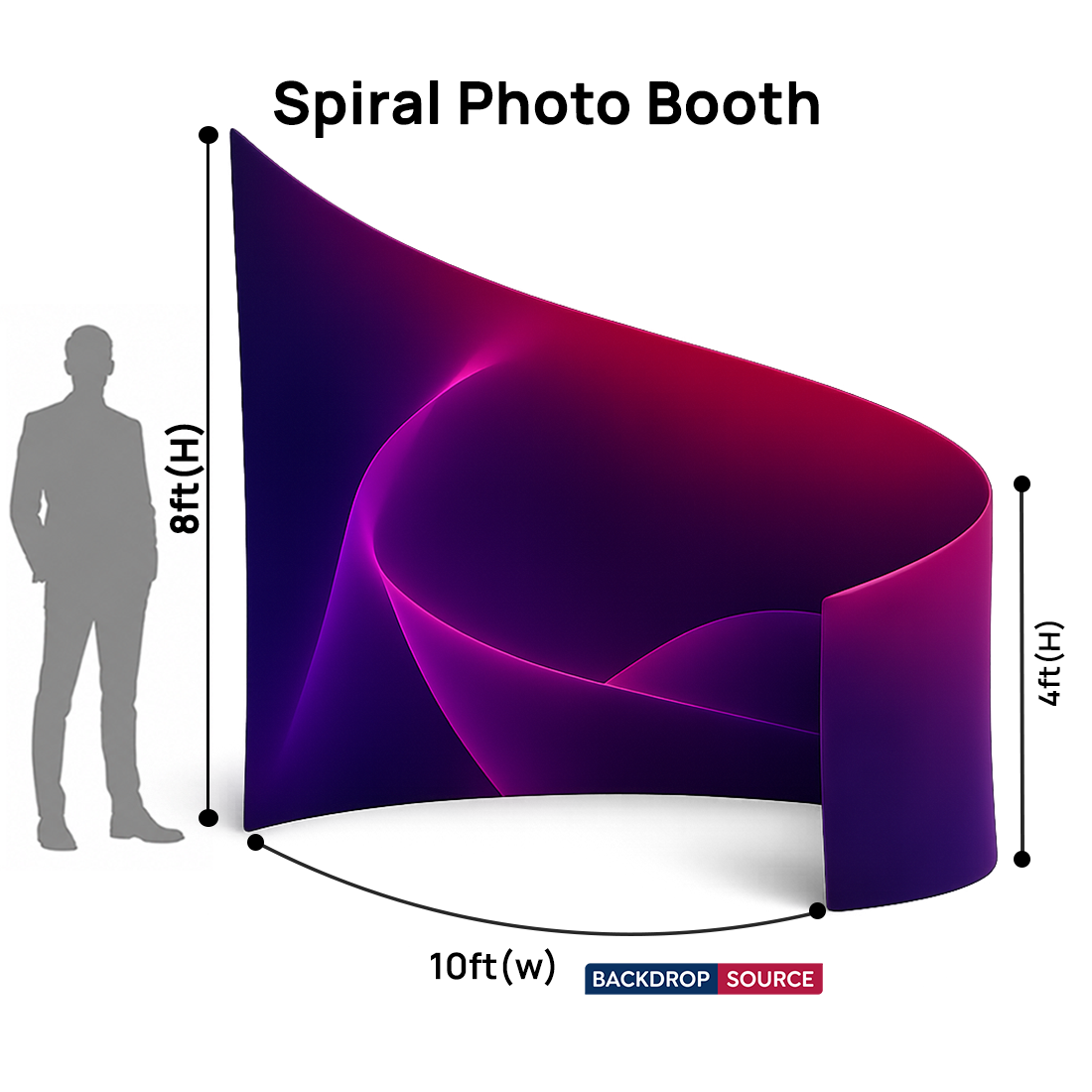 Fond en spirale pour cabines photo 