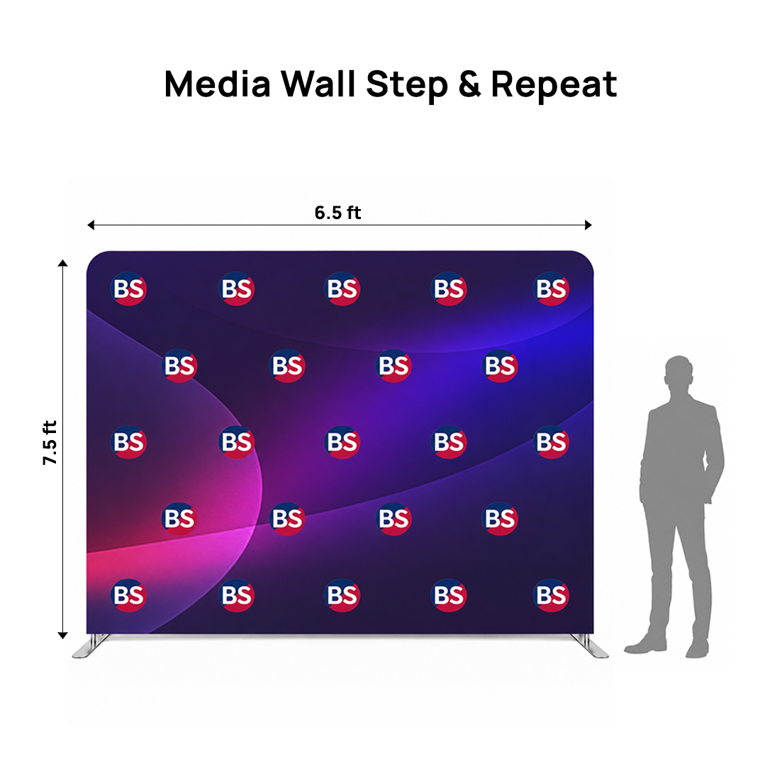 Mur multimédia à tension droite et répétition 