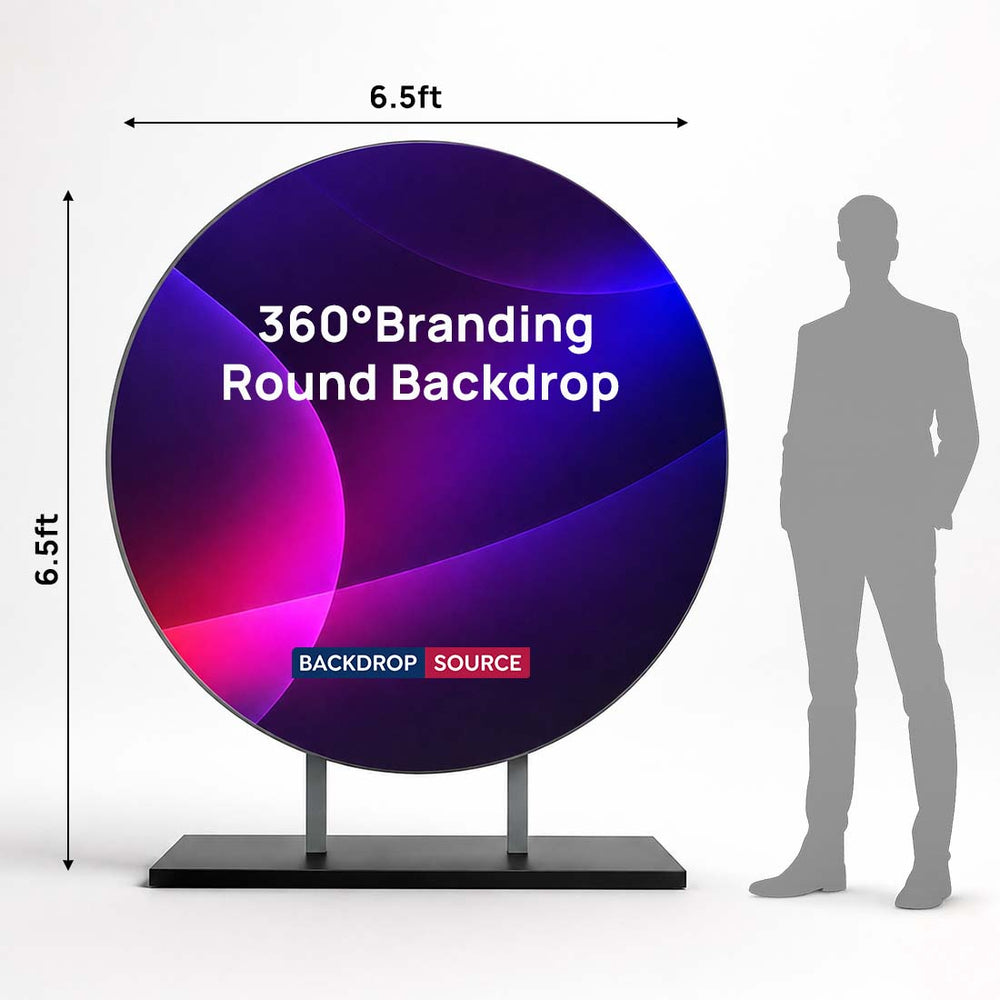 Fond rond de branding à 360° 