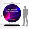 Fond rond de branding à 360° 