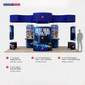 Modular Booth Kits 20ft x 20ft - Model 14