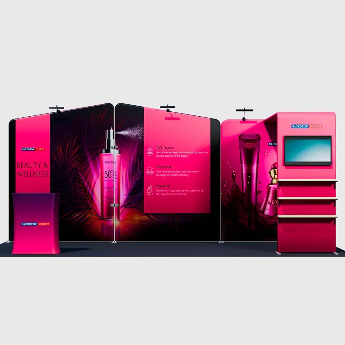 Présentoir portable 3 m x 6 m - Modèle 18 