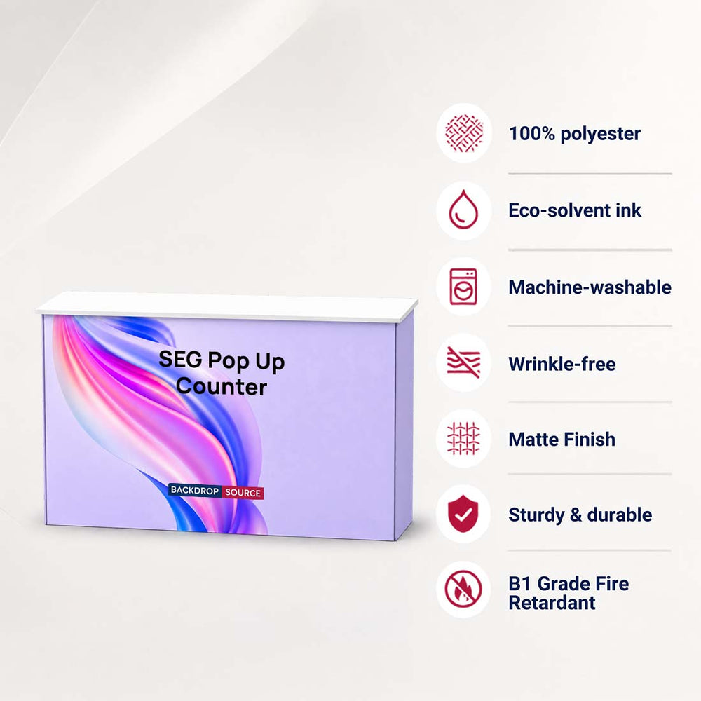 SEG Fabric Pop Up Counter