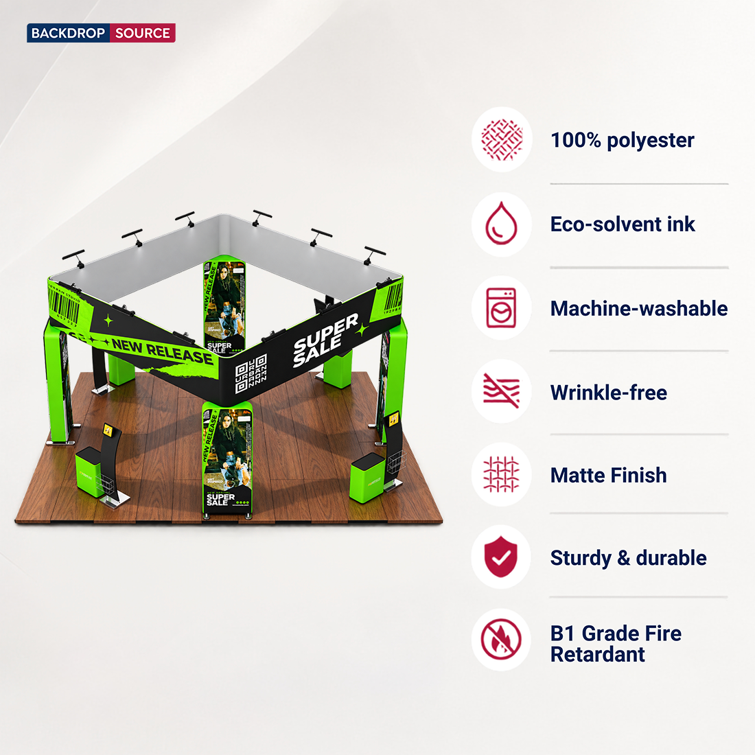 Modular Booth Kits 20ft x 20ft - Model 11
