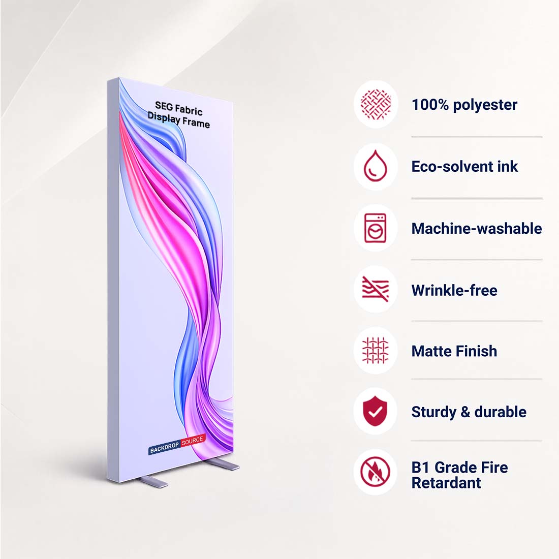 SEG Fabric Display Frame - 4.7inch Depth Aluminum Profile
