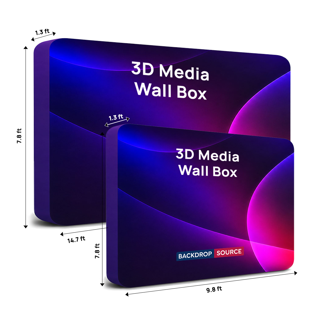 Présentoir mural 3D en tissu 