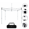 10ft x 10ft Fabric Canopy Kit with L-Shaped Wings & 4 TV Displays