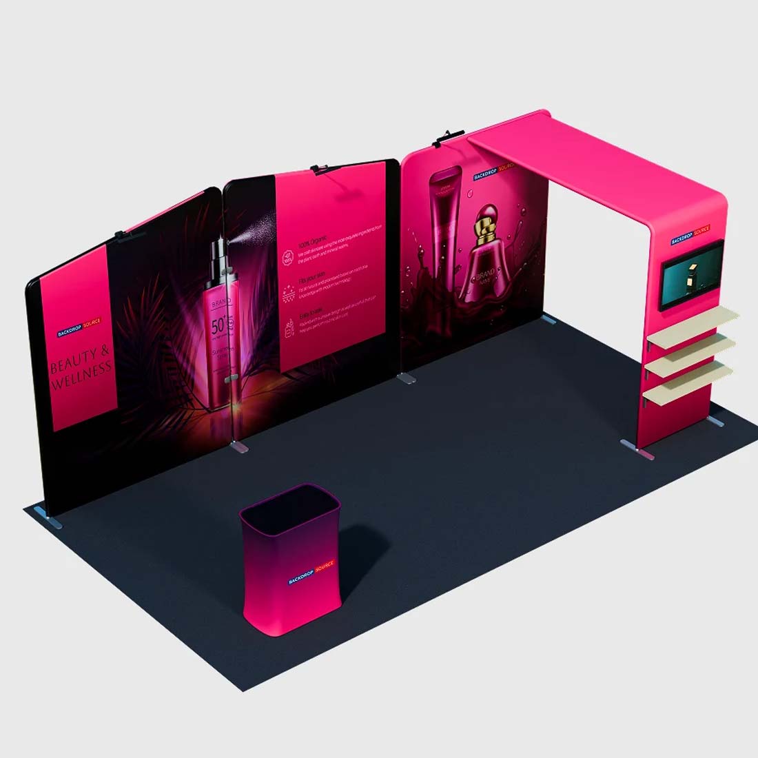 Présentoir portable 3 m x 6 m - Modèle 18 