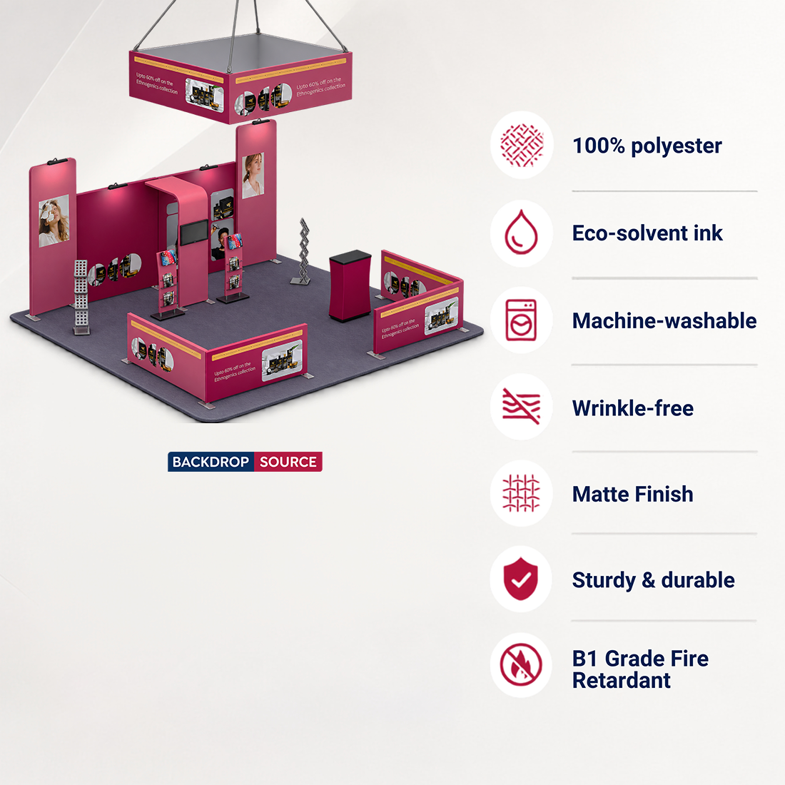 Modular Booth Kits 20ft x 20ft - Model 07
