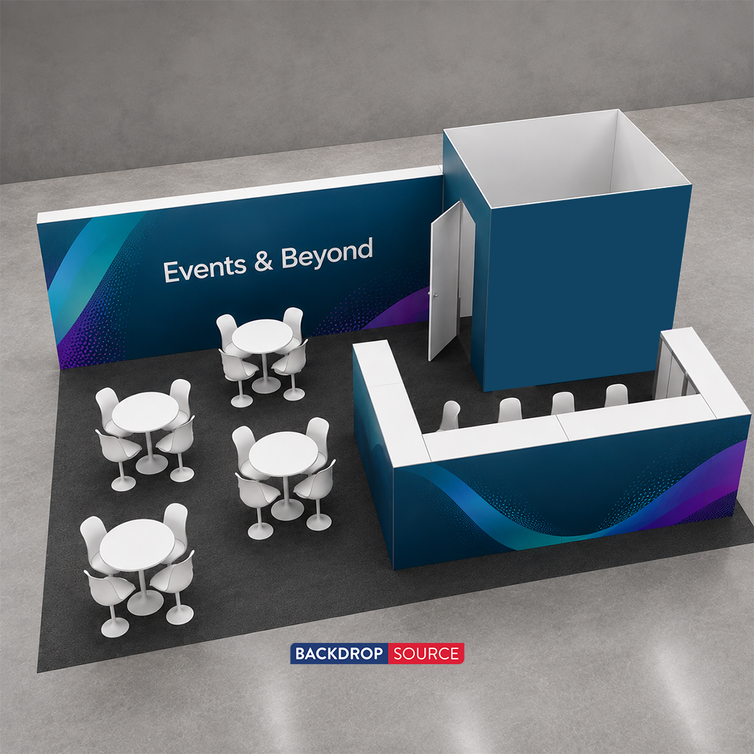 Modular Booth Kits 30ft x 20ft - Model 8