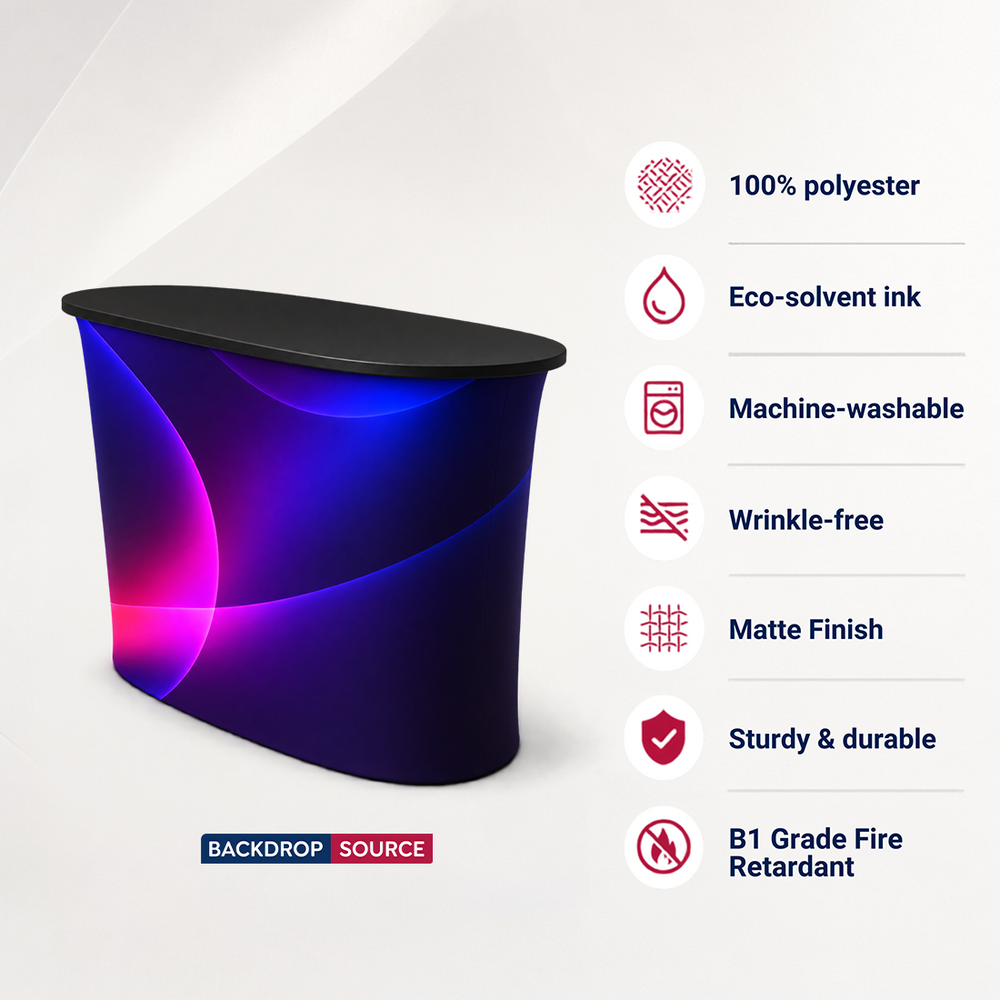 Fabric Velcro Pop Up Counter 2 x 2